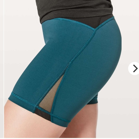 lululemon athletica Pants - Lululemon Train Times Short 6" Nile Blue / Black 8